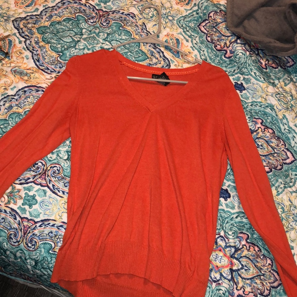Orange Sweater